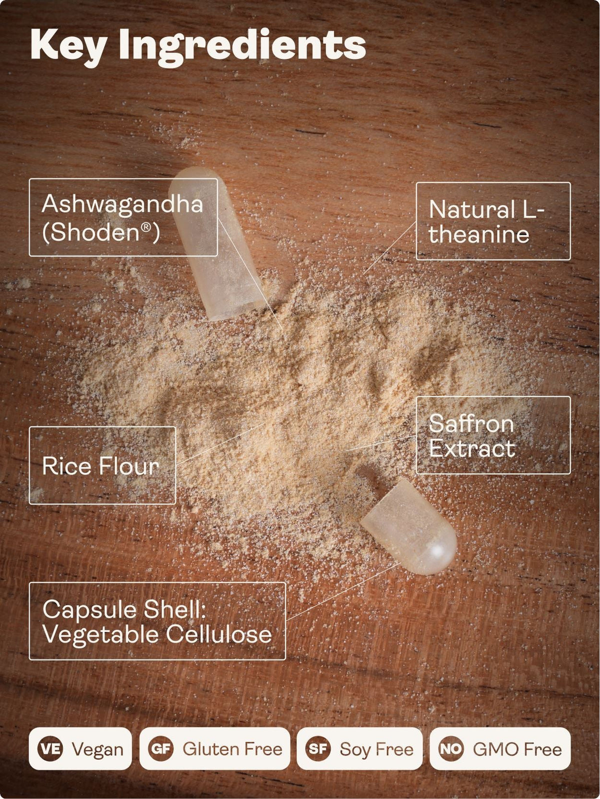 CHILLAXCINE (Ashwagandha, L-theanine & Saffron) – 335mg x 60 Capsules Ashwagandha, L-theanine & Saffron Youth & Earth