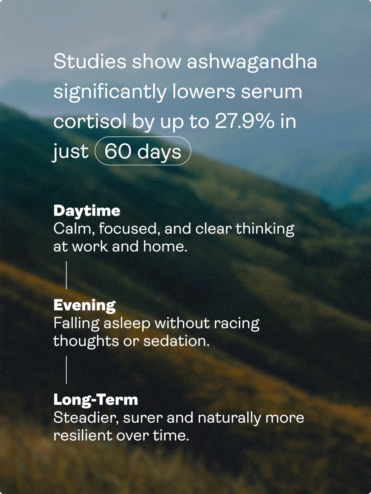 CHILLAXCINE (Ashwagandha, L-theanine & Saffron) 335mg, 60 Capsules