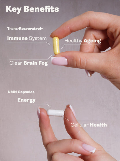 Cellular Energy Bundle (NMN Capsules & TransResveratrol+)