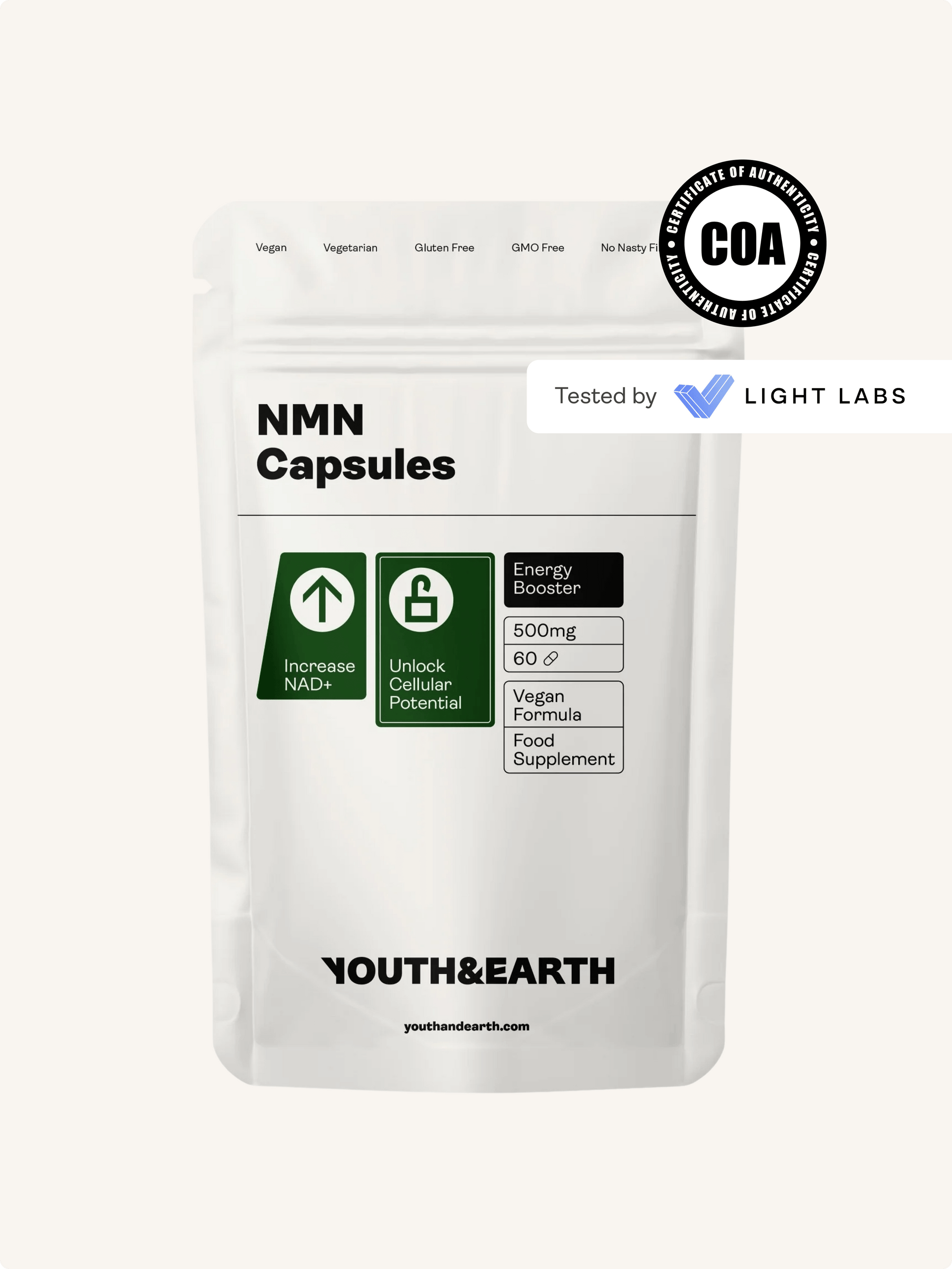 NMN Supplement 60 Capsules – Youth & Earth US Store