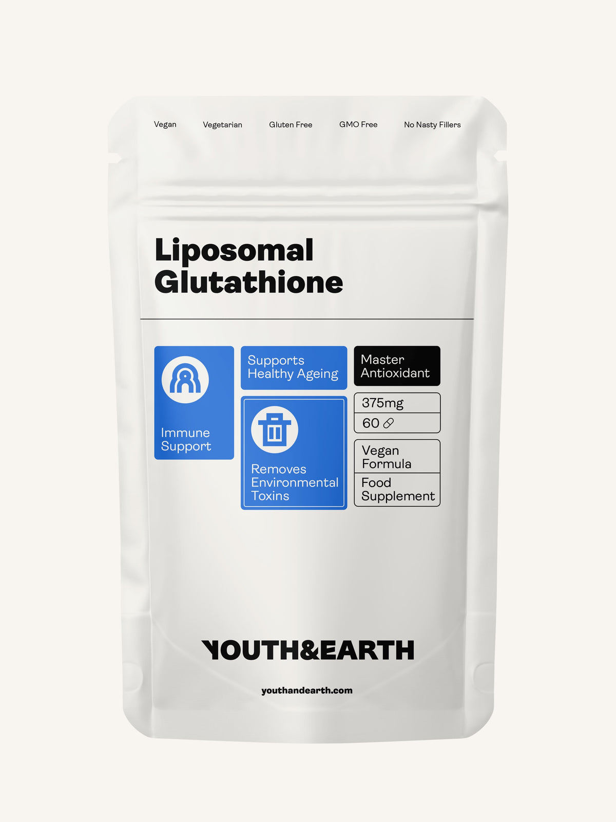 Liposomal Glutathione – 375mg x 60 Capsules Skin &amp; Hair Liposomal Glutathione first-image