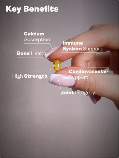 Vitamin D3 4000UI + K2 200mcg x 90 Softgels (3 months supply) Youth & Earth 